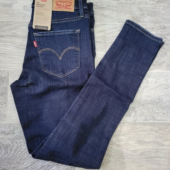 Levi's Jeans 311 Shaping Skinny Women's Denim Mid Rise Slimming Distressed NWT - Picture 2 of 7